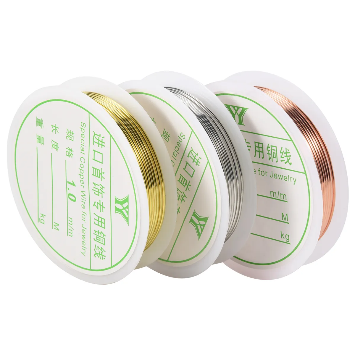 3 Roll 18 Gauge Jewelry Copper Craft Wire For Jewelry Making Supplies