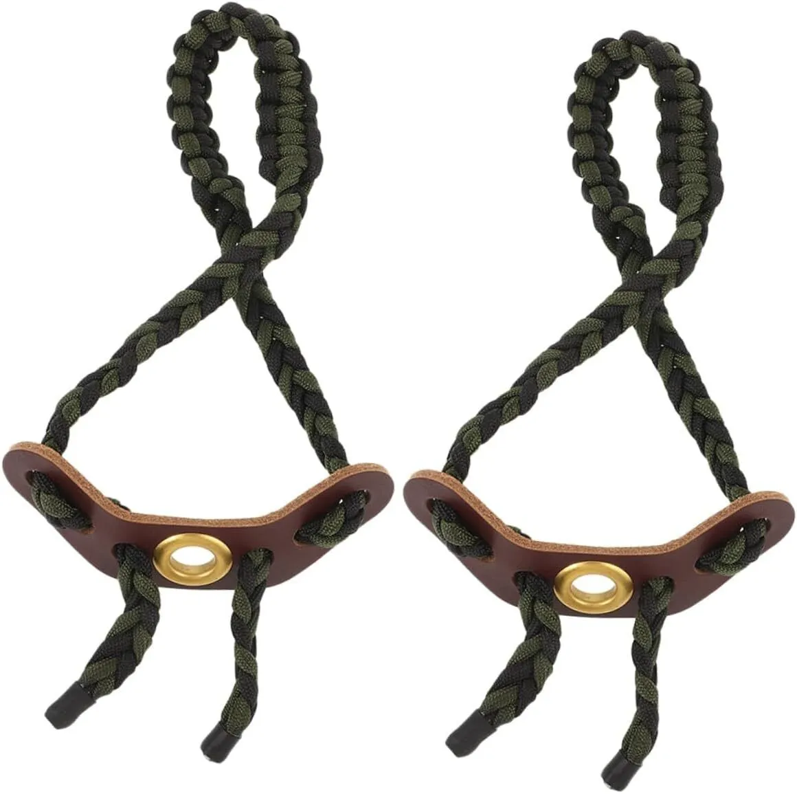 2pcs Adjustable Braided Wrist Sling for Archery Camouflage Design Secure