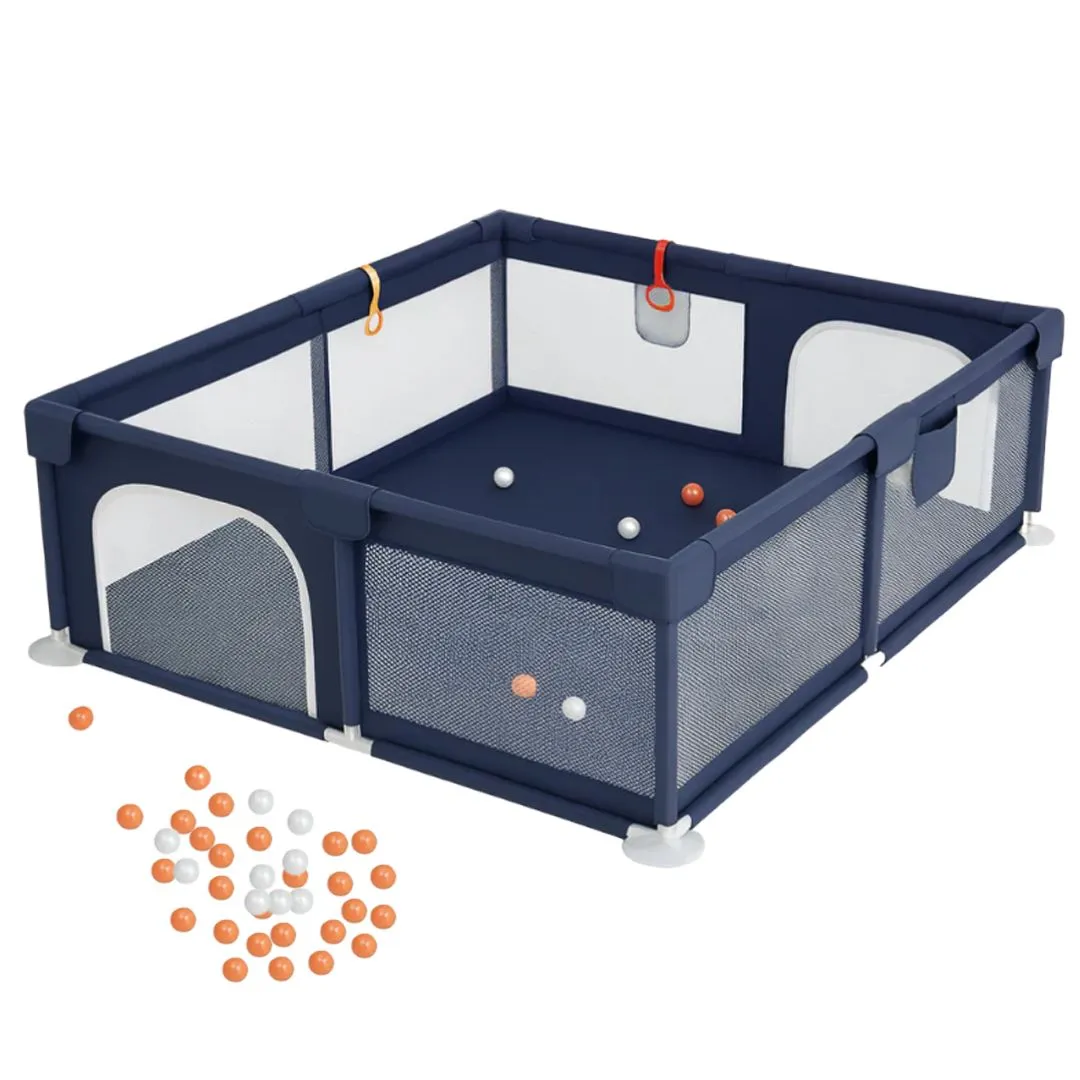Baby Playpen for Toddlers Large Playground Game Safety Fence with 50 Balls