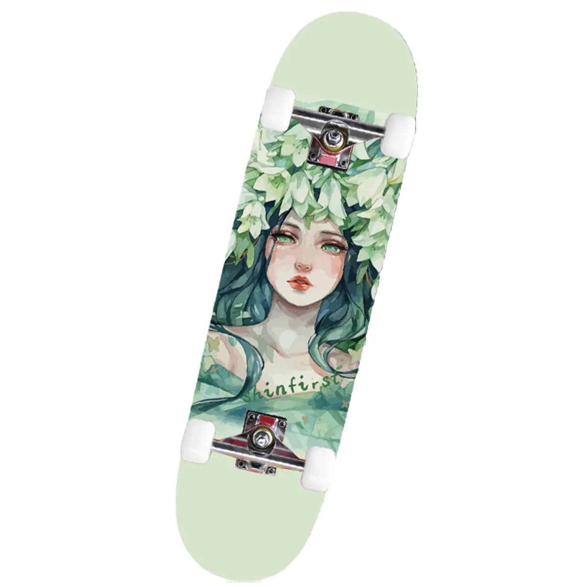 Skateboards For Beginners, Men And Women, Four - Wheel Skateboards - Green