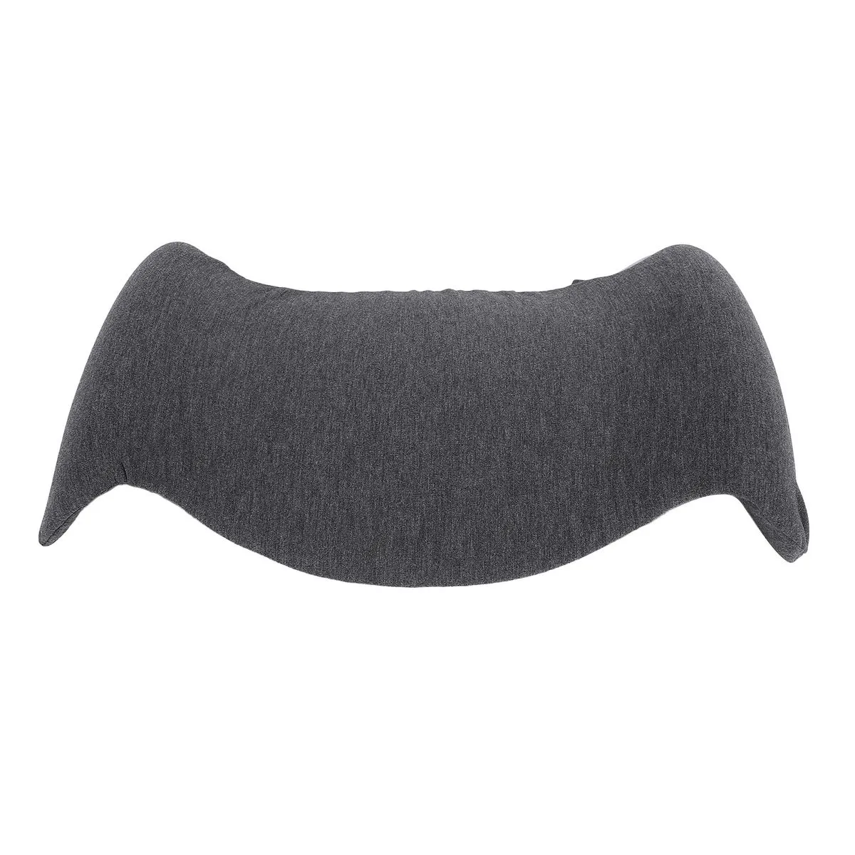Lumbar Memory Foam Pillow Dark Gray With Removable Cover