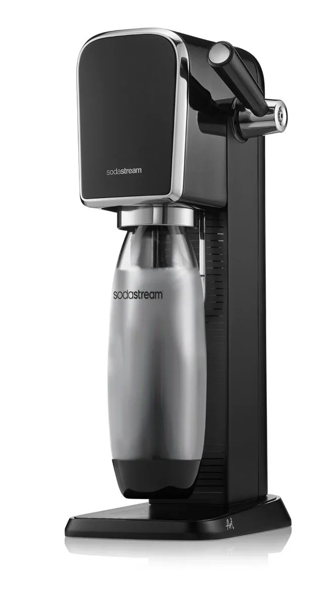 SodaStream Art Black Sparkling Water Maker & 1L Bottle + CO2 cylinder