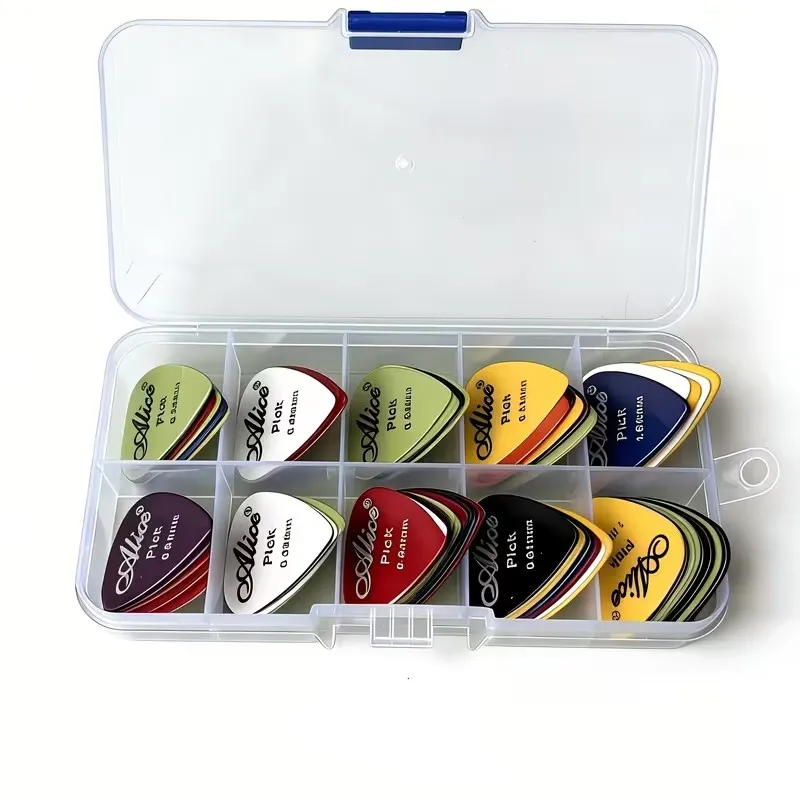 50-Piece Multicolor Guitar Pick Set