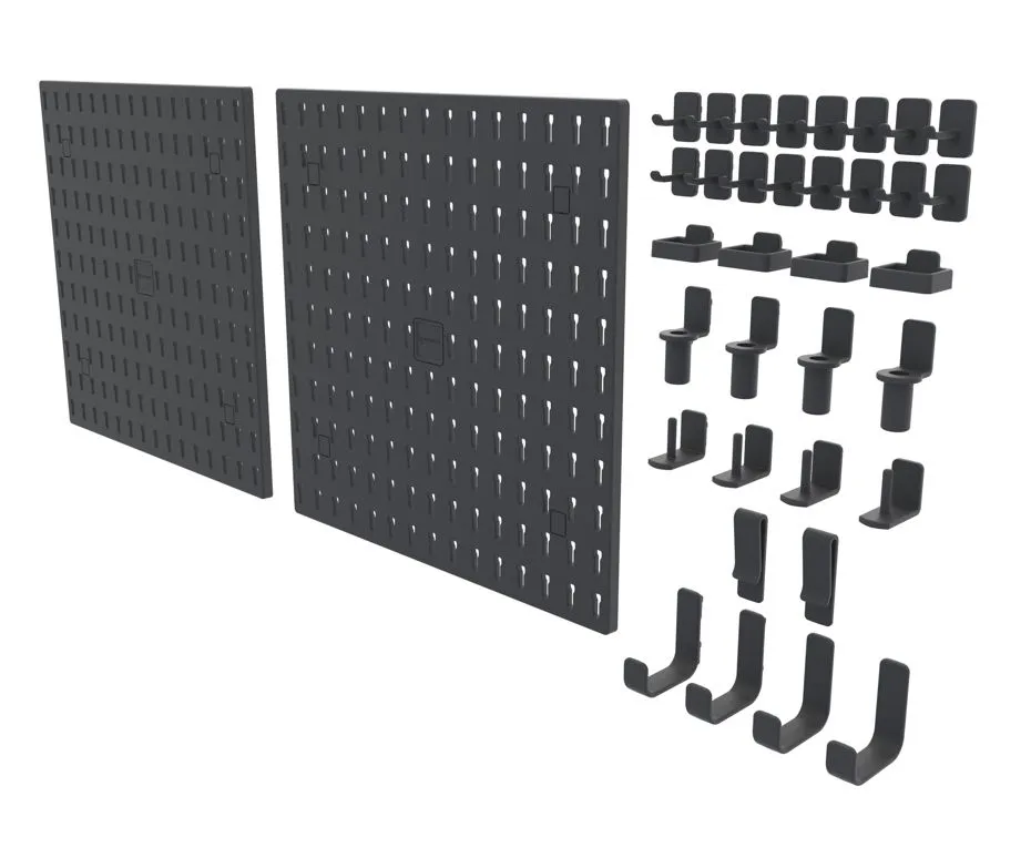Qurious - Pegboard Two Kit - Anthracite