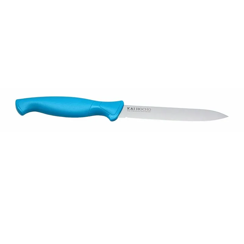 KAI Hocho Kitchen Knife Plain Edge - Blue