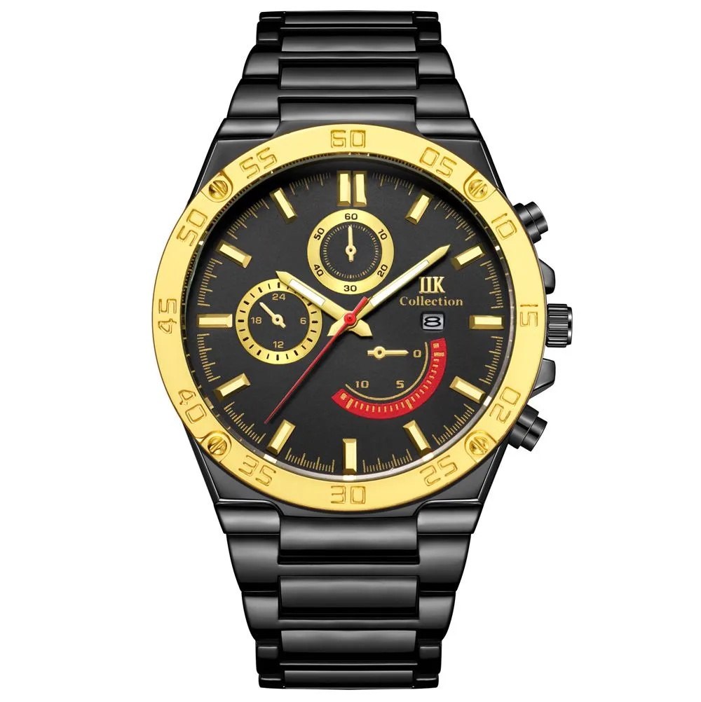Men's Watch Steel Strip Retro Watch Non nical Watch Waterproof Watch W - Black