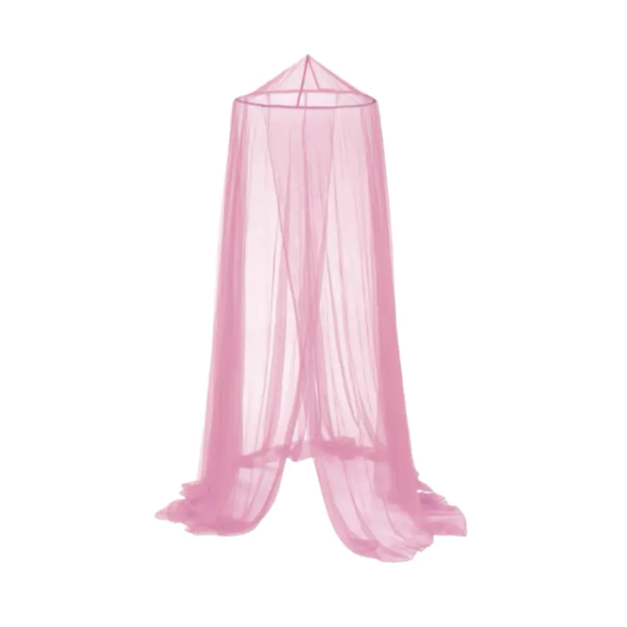Mosquito Net Bed Canopy for Girls, Canopy Bed Curtains Dome Mosquito Net - Pink