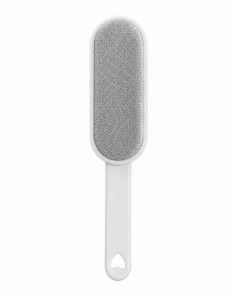 Double-Sided Static Pet Hair Remover Brush Gray