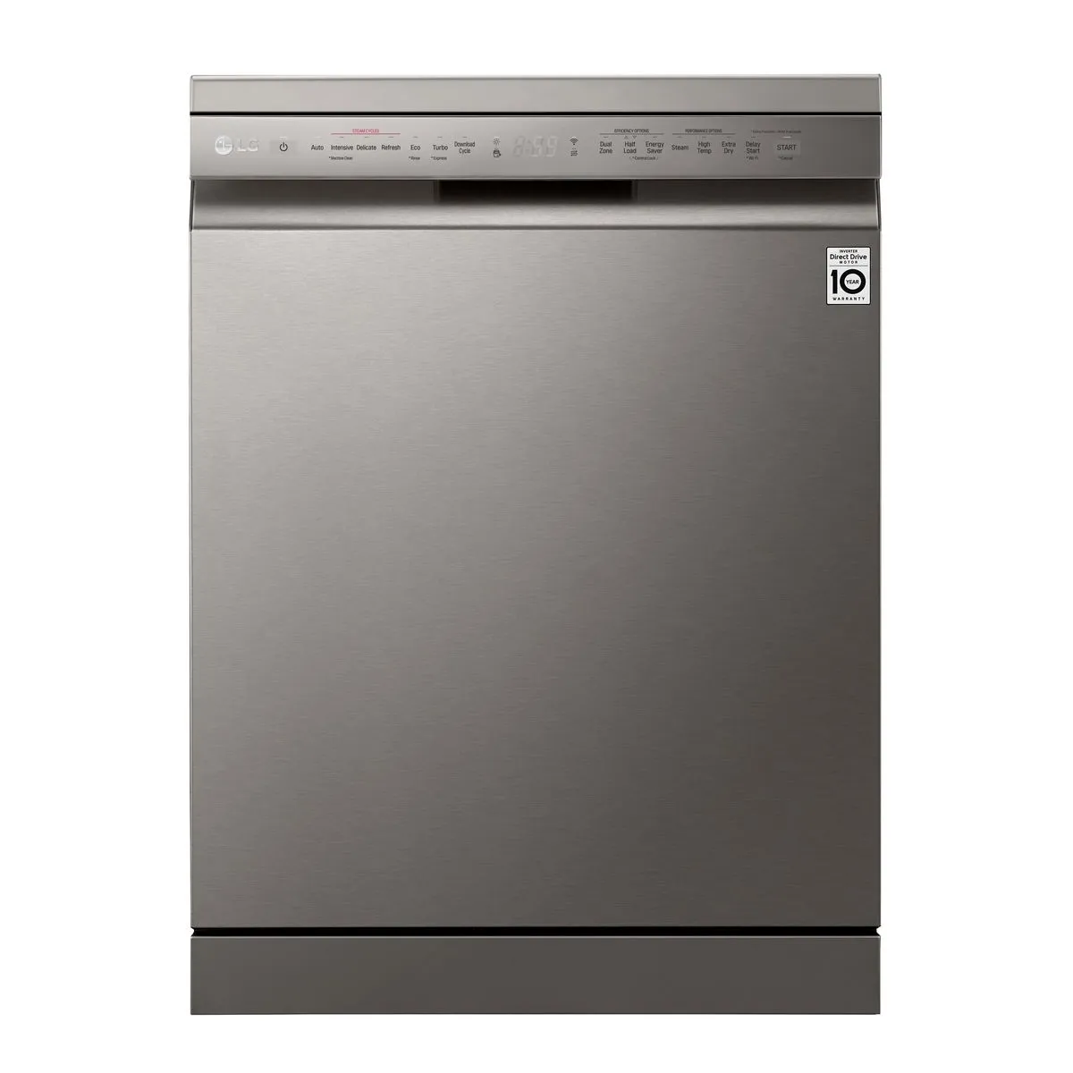 LG A++ Silver QuadWash Dishwasher with True Steam DFB425FP