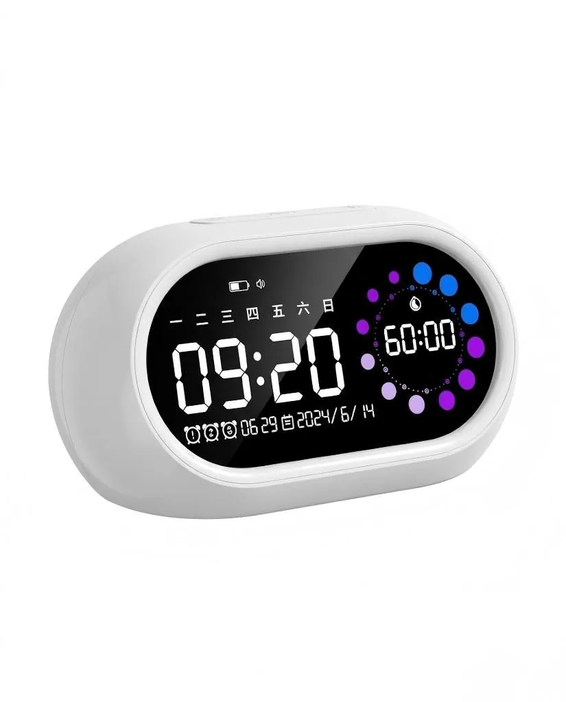 Rechargeable Digital Alarm Clock & Timer
