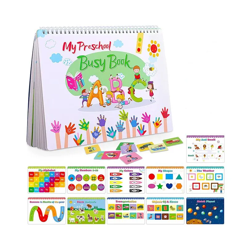 Busy Book Preschool Learning Toys Activity Book for Kids