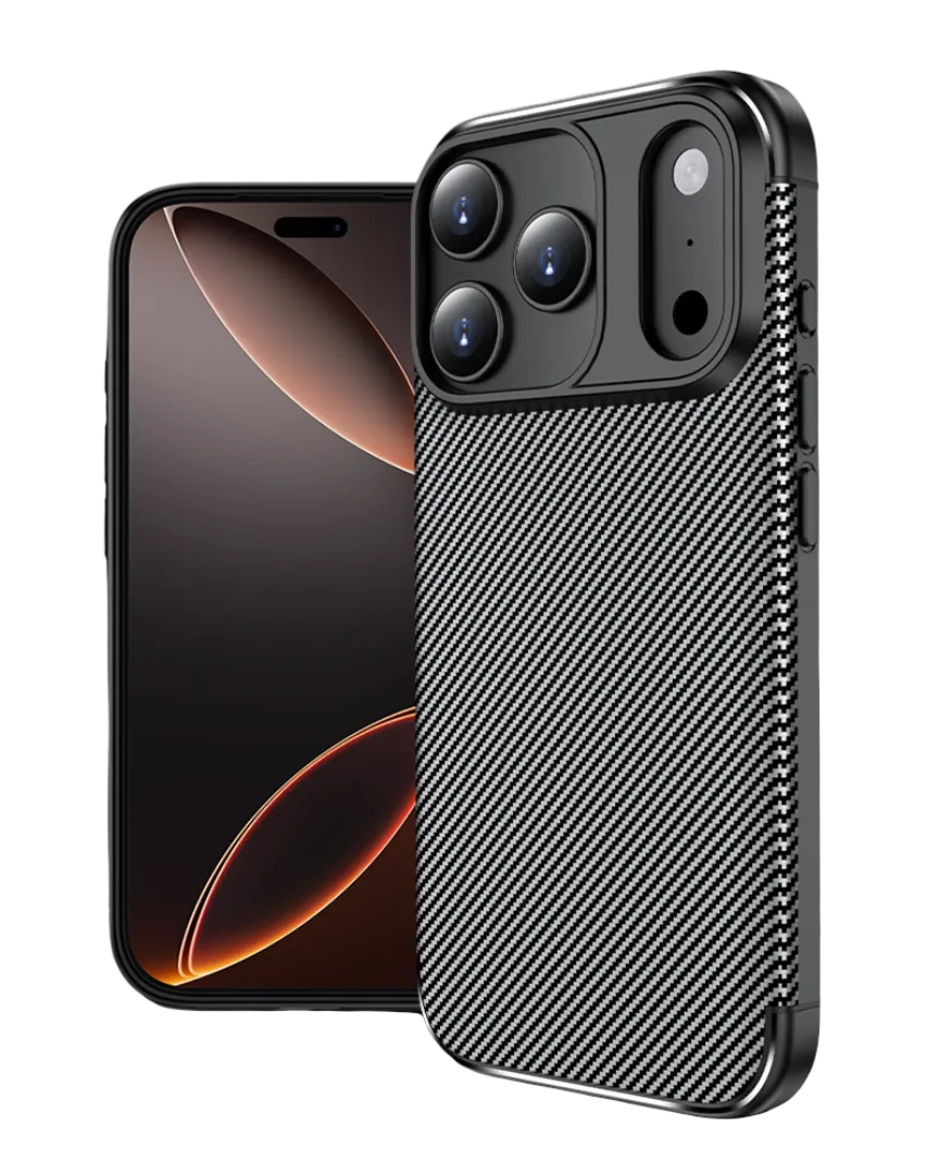 Carbon Fiber Cover Compatible with iPhone 17 Pro/Pro Max