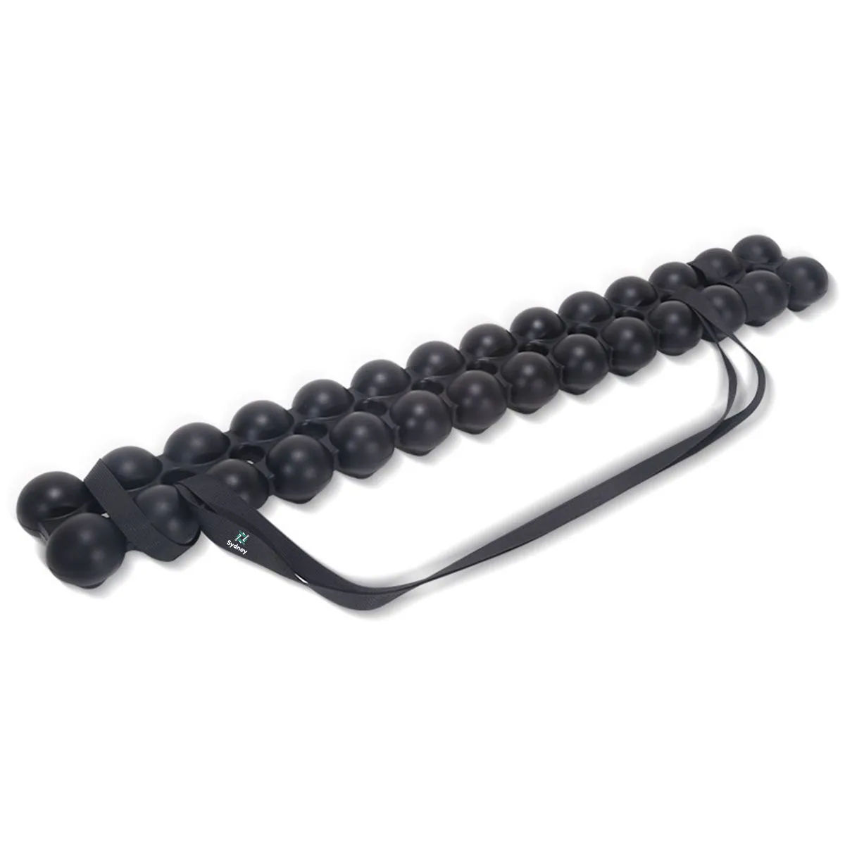 Sydney Muscle Relaxation Massage stick Pilates massager back spinal ball - Black