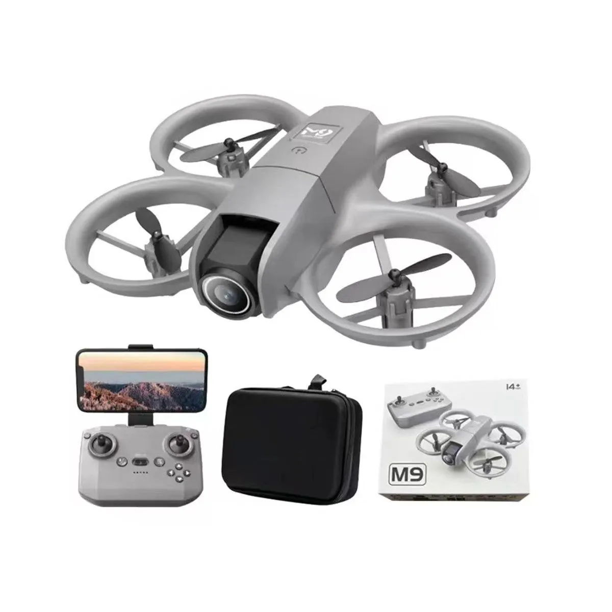 M9 Mini Drone with Dual Camera, Optical Flow Positioning & Long Flight Time