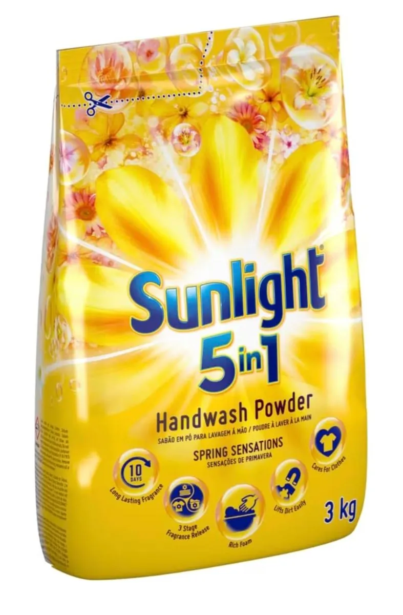 Sunlight Spring Sensations 5-in-1 Hand Washing Powder Detergent 2 x 2kg