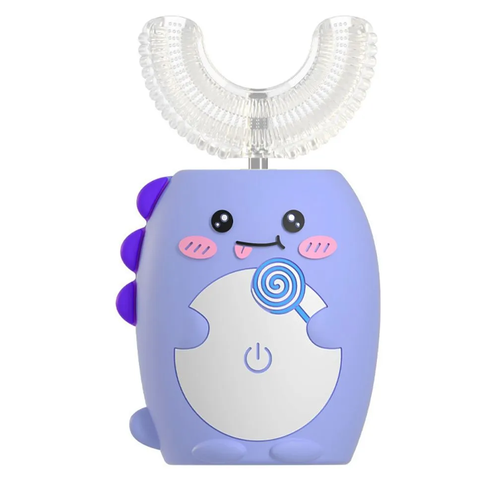 Ultrasonic Electric U-Shaped Toothbrush - Blue