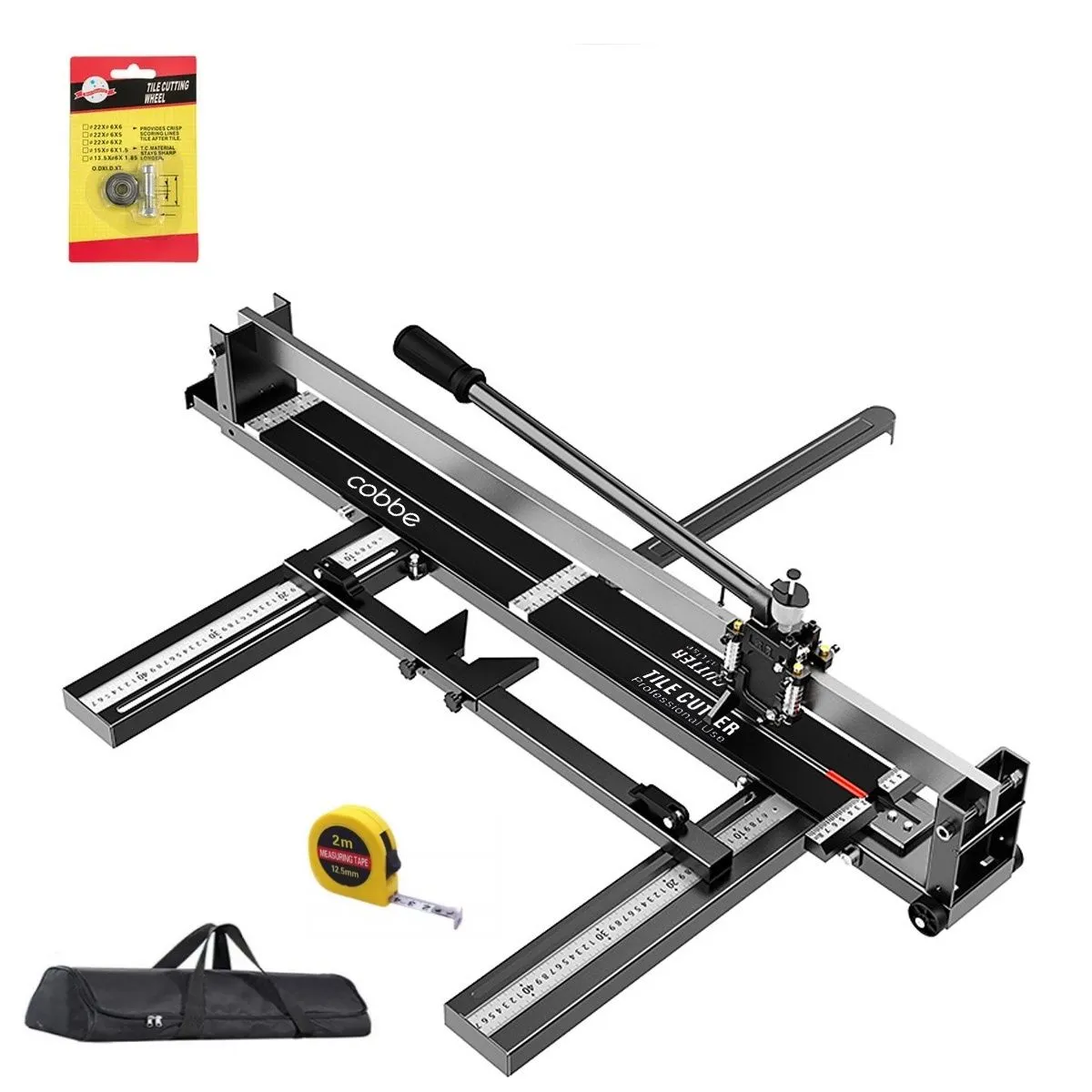 Professional Tile Cutter 47" 1200mm with Storage Bags and Accessories