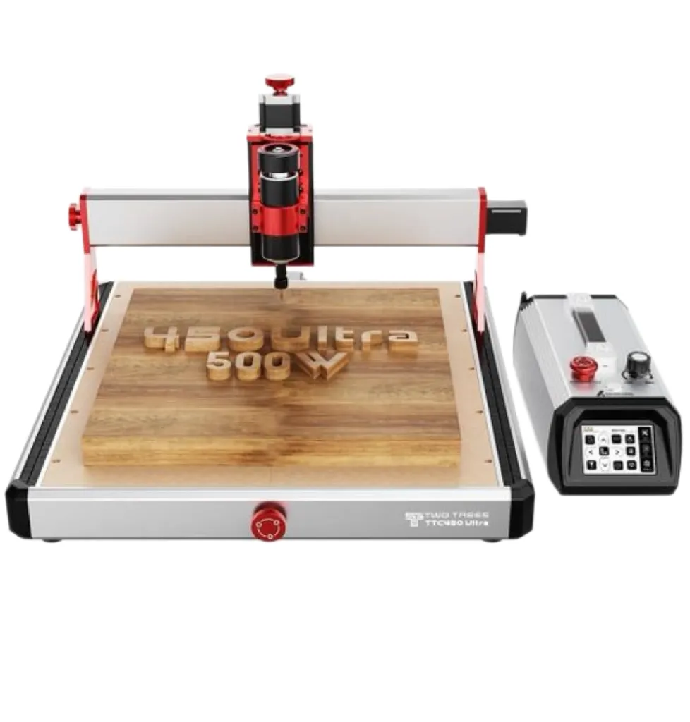 Twotrees TTC450 Ultra CNC Router 500W Spindle 465x465mm Large Work Area
