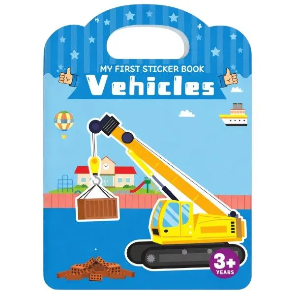 Vehicle Themed My First Sticker Book - Multicolour