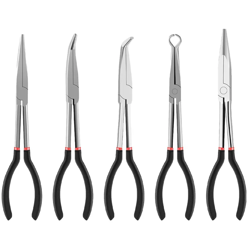 Extended Handle Needle-Nose Pliers 5-Piece Set