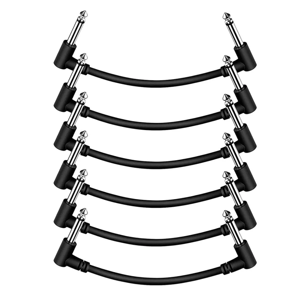 6 Inch 1/4 Inch Guitar Pedal Cables,for Guitar/Bass Pedal