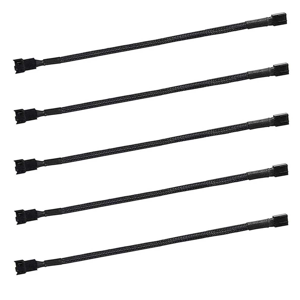 5PCS 4-Pin PWM Fan Splitter Cable for Computer ATX Case 4-Pin/3-Pin