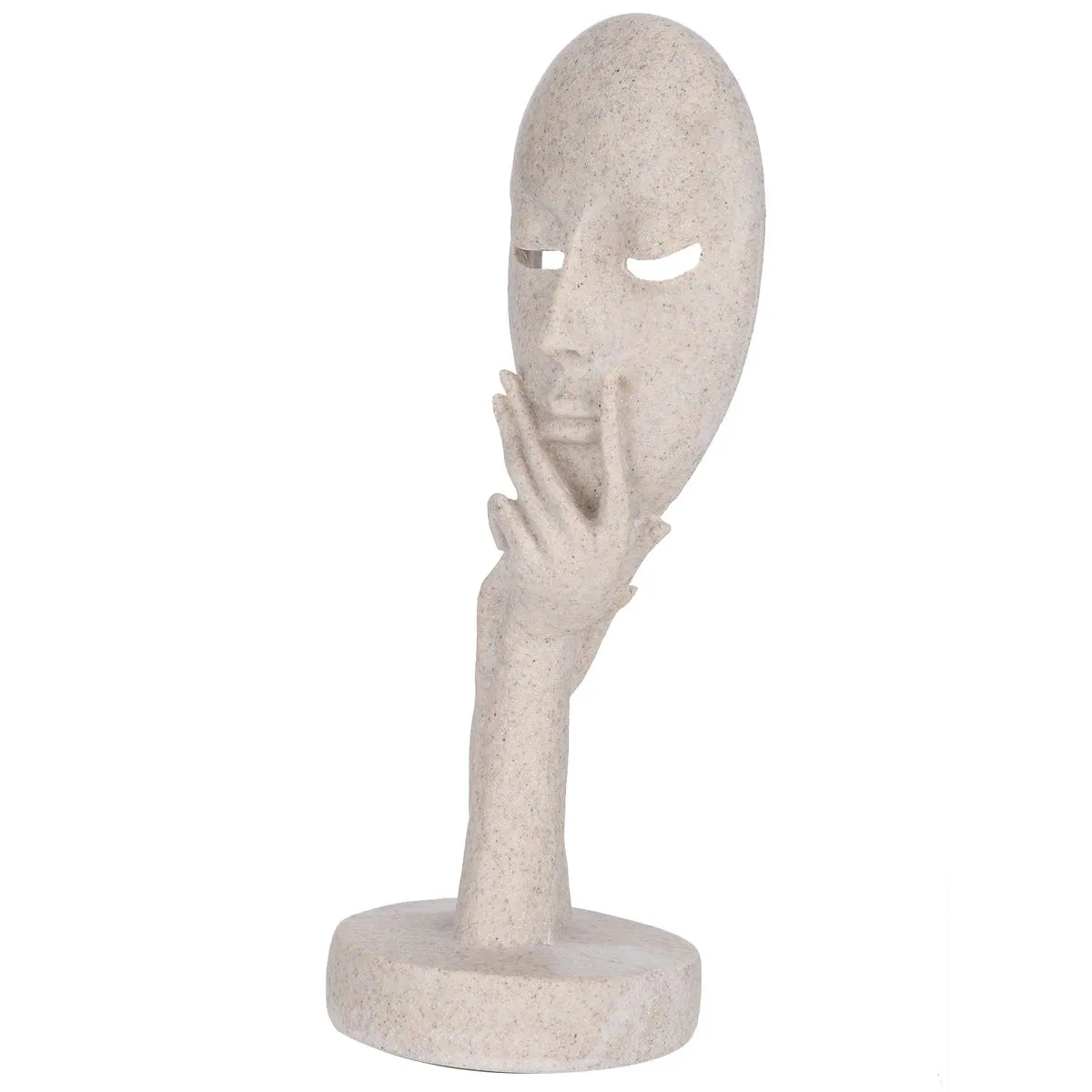 Abstract Resin Face Mask Art Handmade Statue