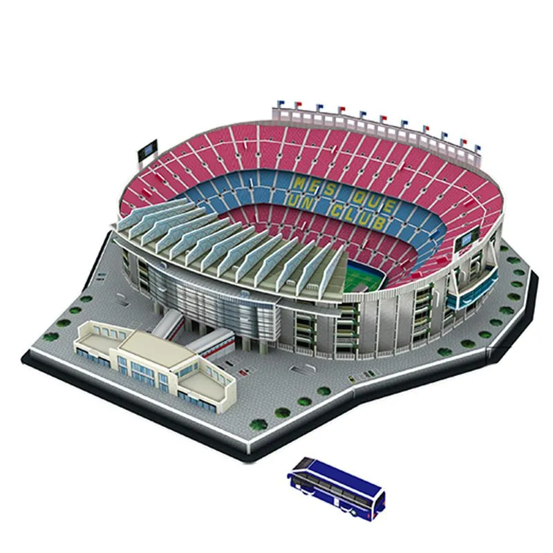3D Puzzle Camp Nou Stadium Large Model Glueless Assembly Toy Birthday Gift
