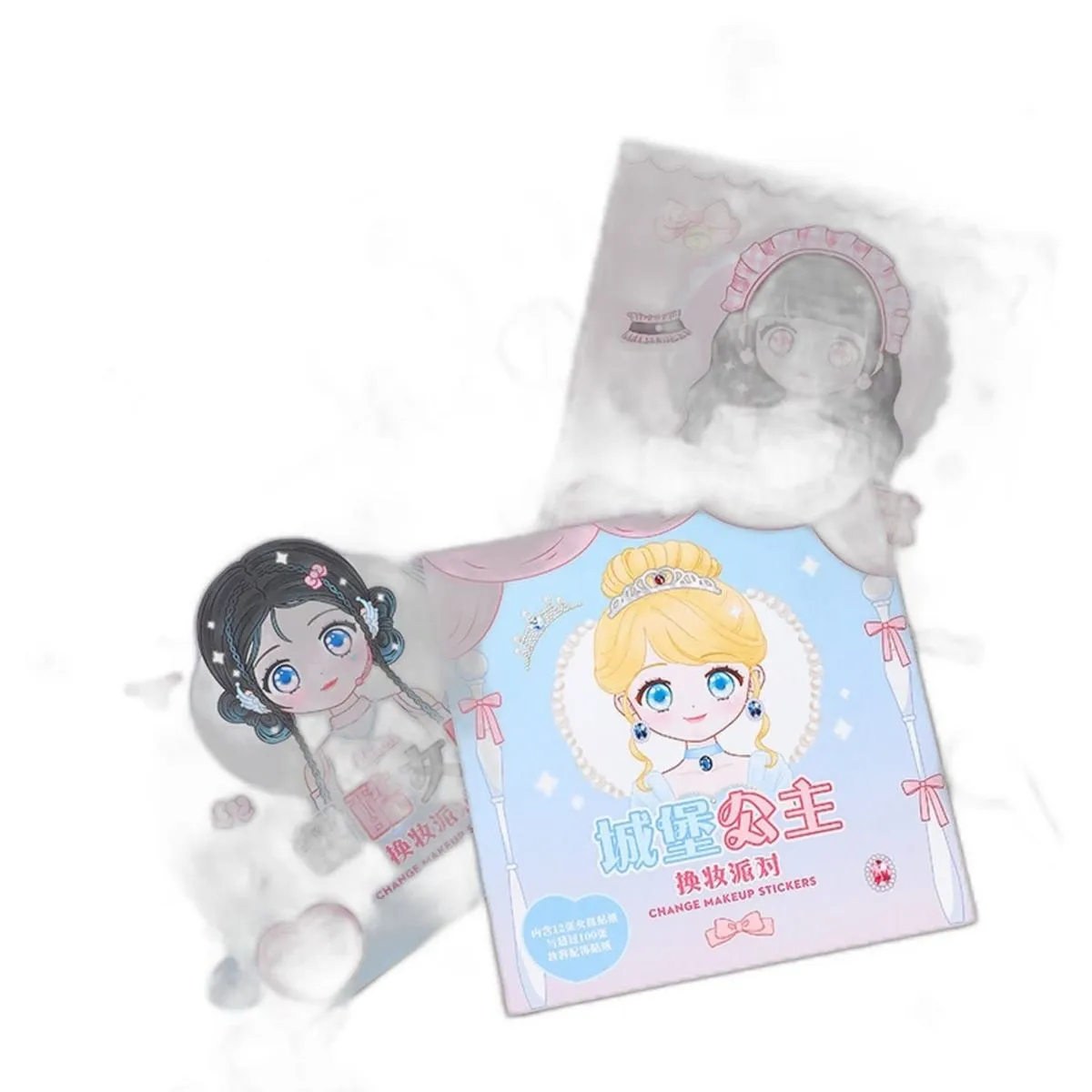 Cartoon Princess Dress-Up Stickers for Kids