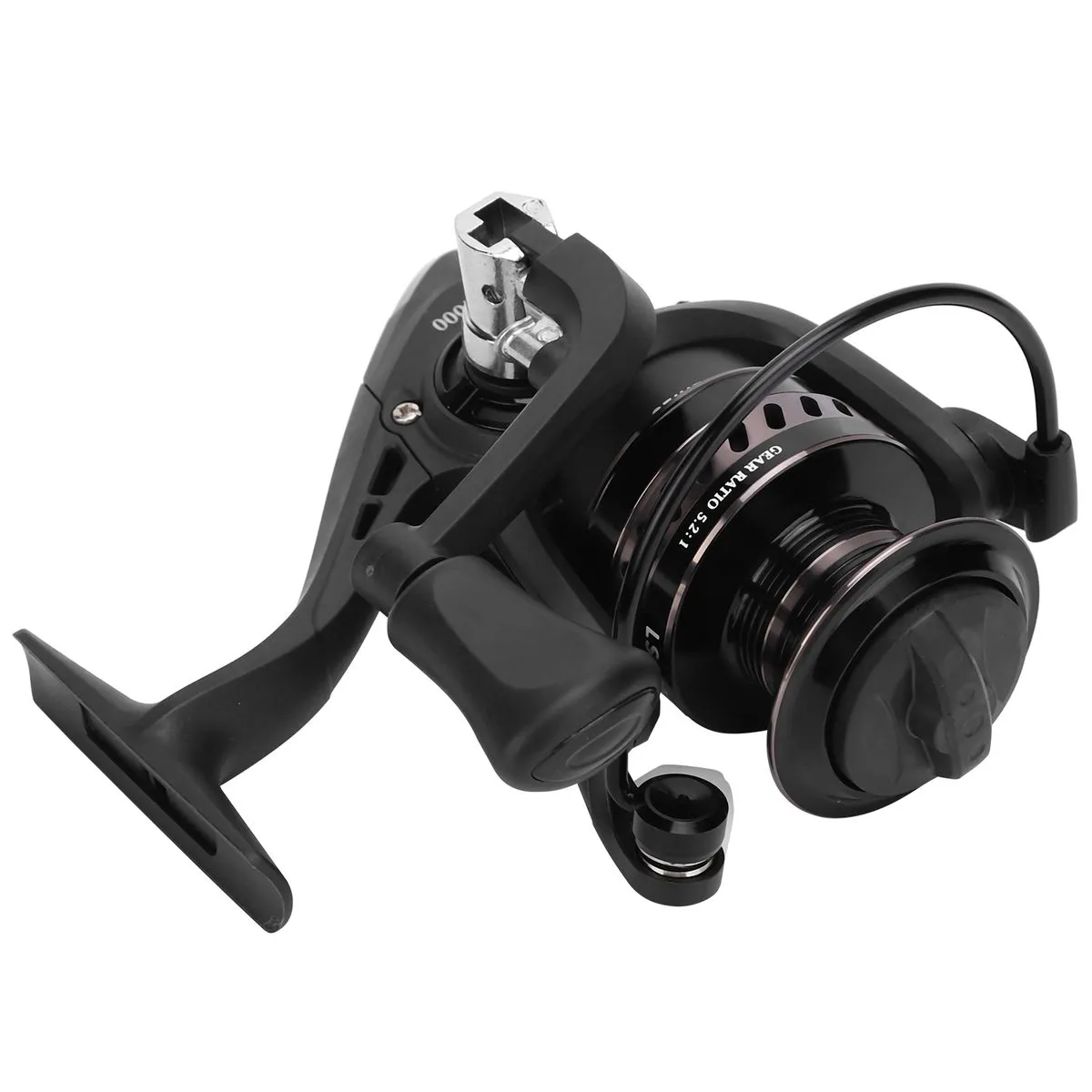 LS4000 Gun Black Metal Sea Rod Spinning Reel