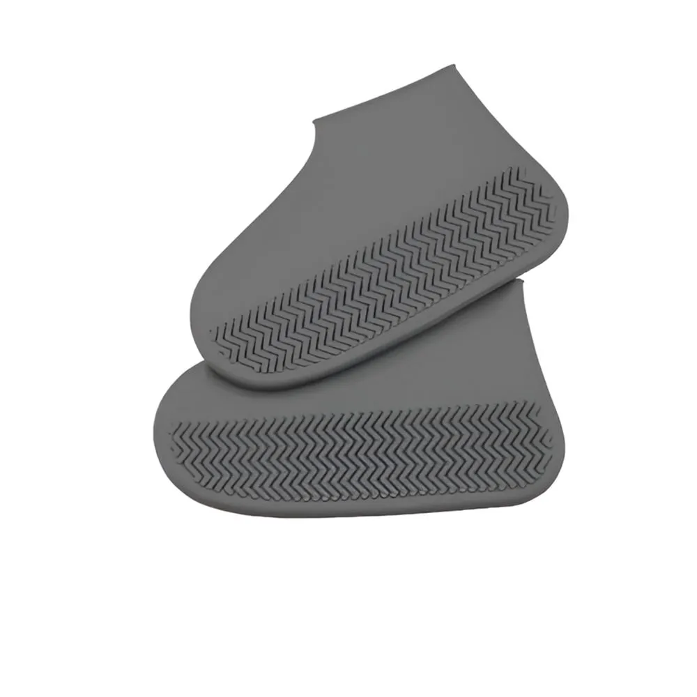 Pair Of Large Unisex Reusable Waterproof Silicone Shoe Covers