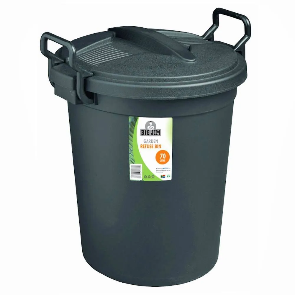 Garbage Bin 70L (Black)