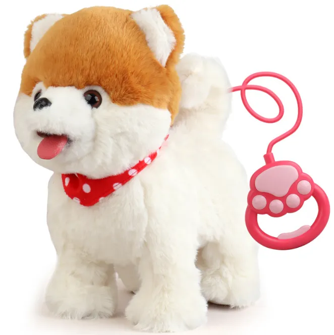 Adorable Interactive Plush Puppy Toy - 1 Unit Kids' Playful Pet Buddy - Pomeranian
