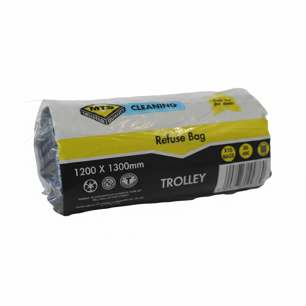 Refuse Bags Trolley 1200x1300mm 20 Micron 10 Piece