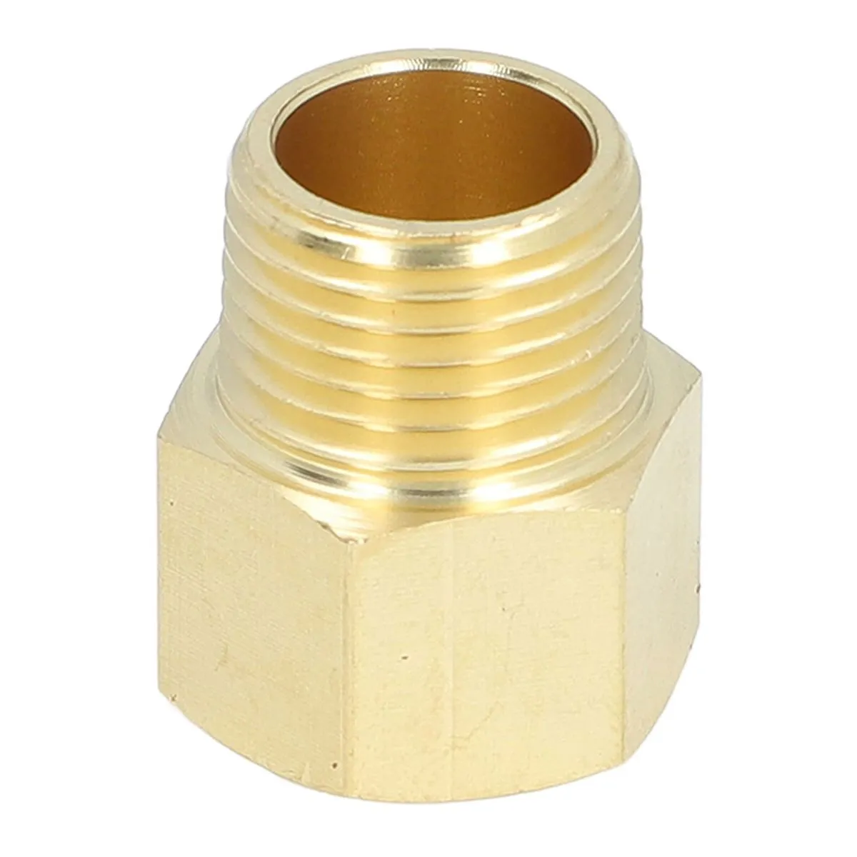Brass Pipe Fittings 1/2in NPT Male to Female Adapter 10Pcs