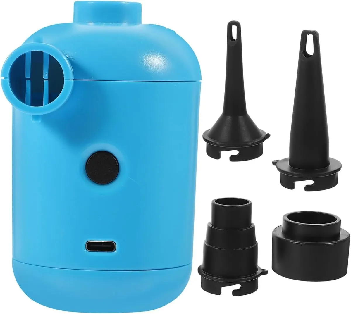 Portable Electric Air Pump Inflator with High Airflow Rate for Outdoor Use