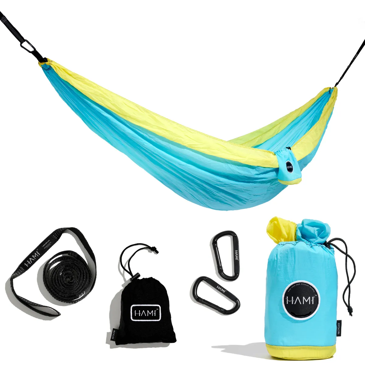 HAMI Ocean Hammock 3m x 1.8m Lightweight Portable Hammock with Straps