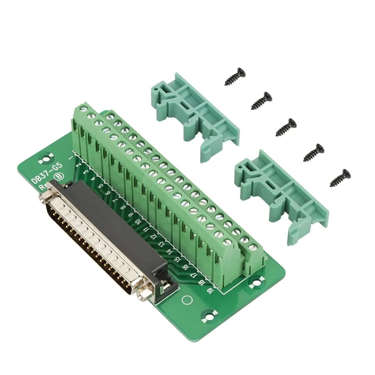 DB37 Din Rail Module Breakout Board Servo Driver Hat Module for PLC
