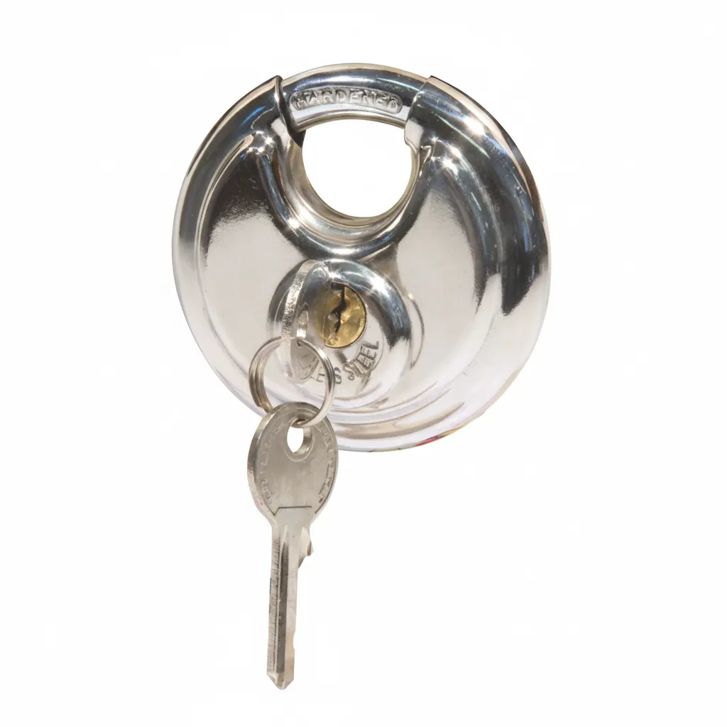 MTS 70mm Disc Padlock - Durable Security Lock for Gates and Sheds