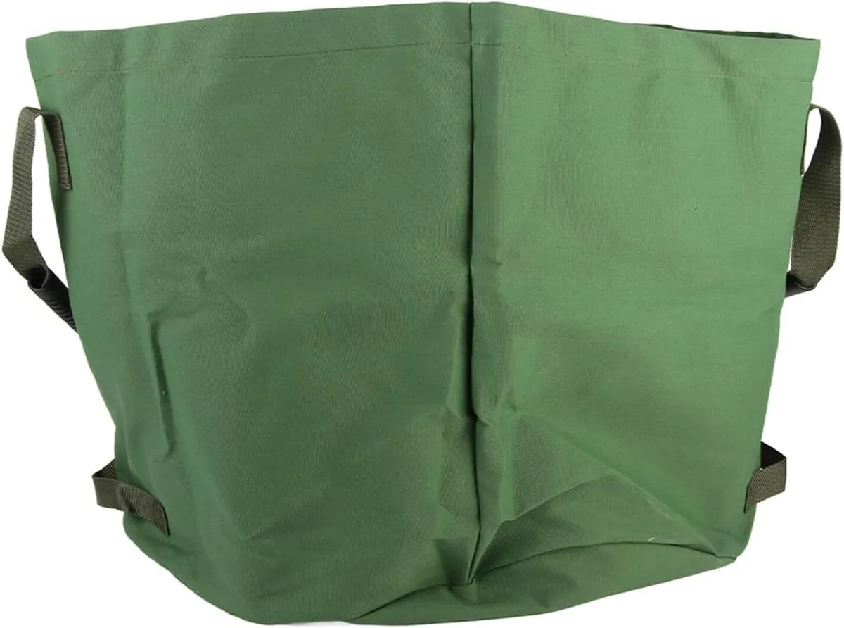 Portable Garbage Bag Reusable Canvas for Grass and Garden Garbage Bag