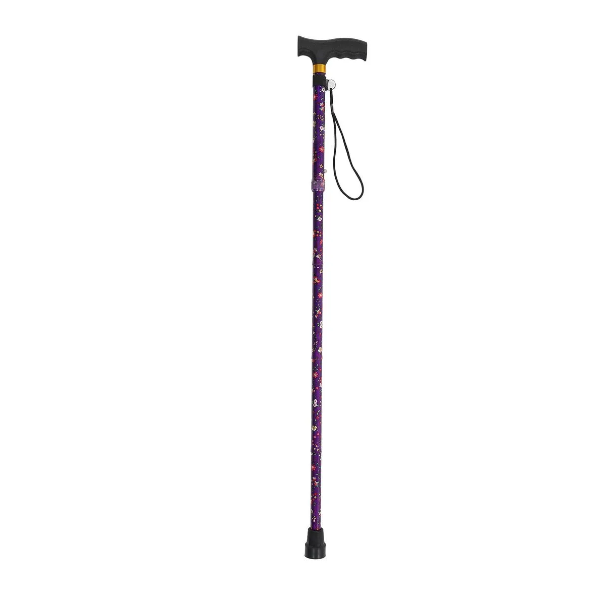 Purple collapsible trekking poles