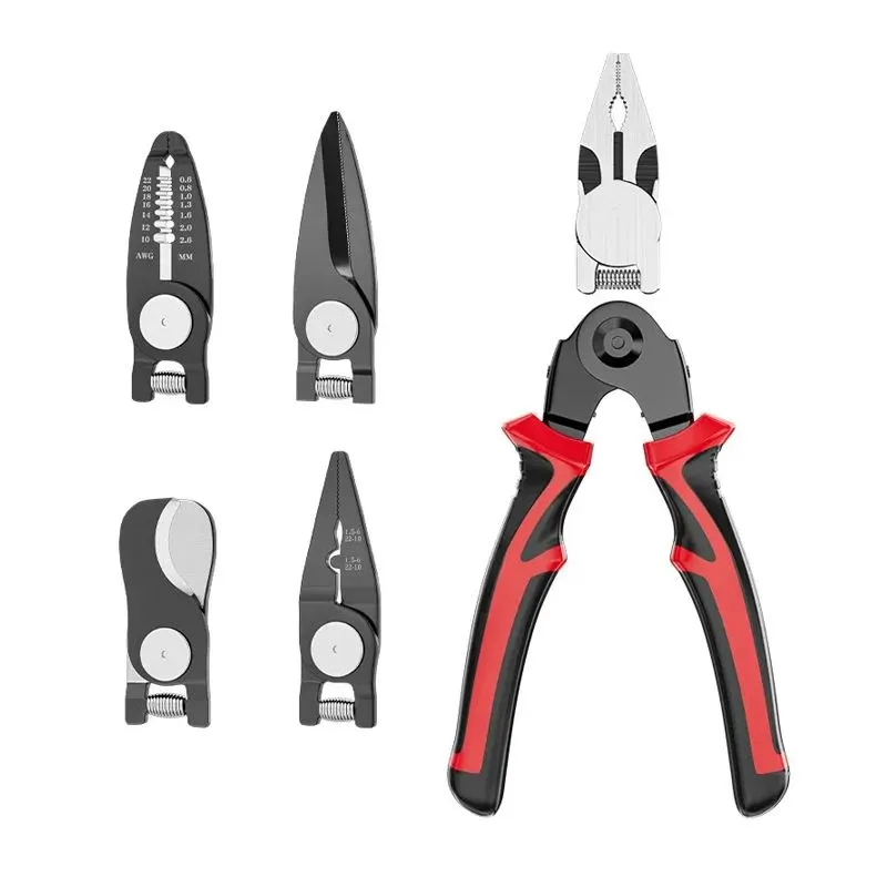 5 in 1 Wire Stripping Pliers Multifunctional Electrician Pliers
