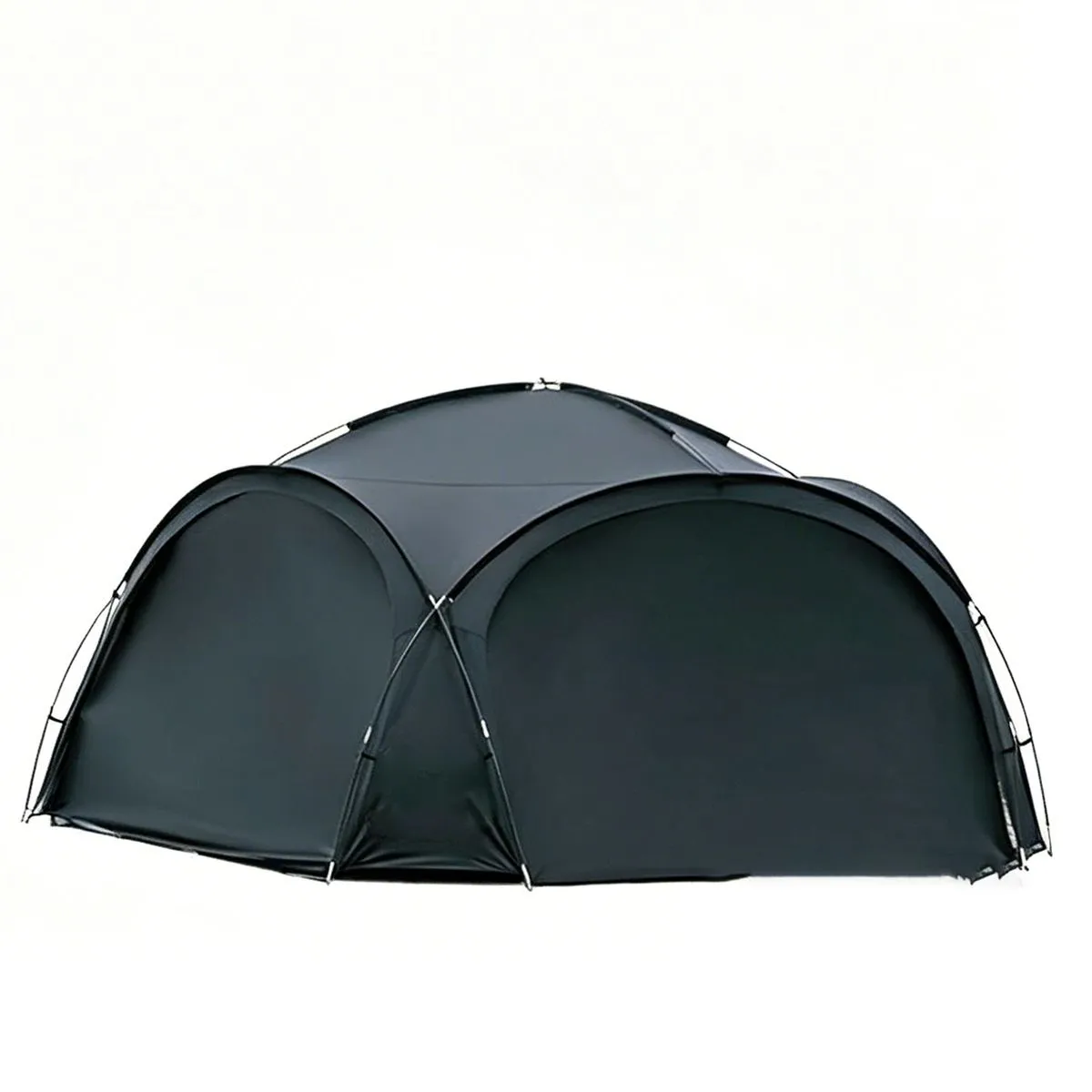 Outdoor 410x410x230cm Canopy Tent Camping Awnings For 5-8 Persons - Black