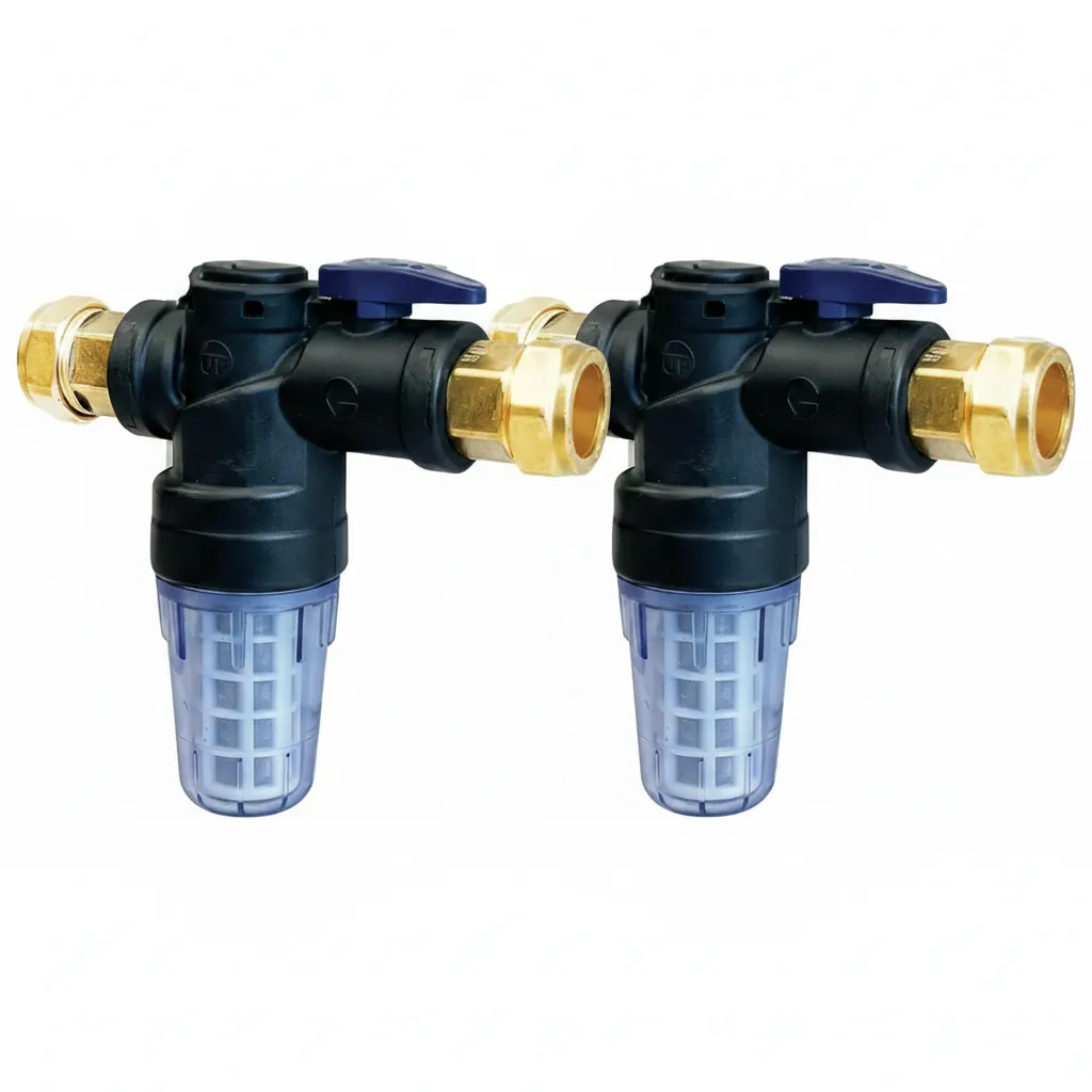 Advanced 22mm Fine Valve Filter for Water System Protection - 2 Pack