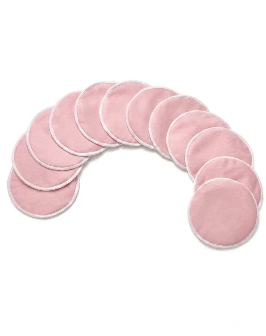 Pink Reusable12 Nursing Pads -11cm wide