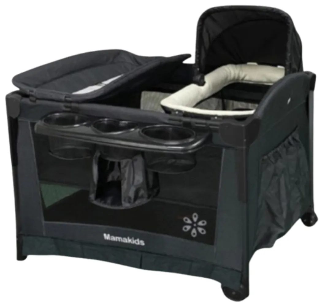 Mamakids Elite Co Sleeper Campcot - Black