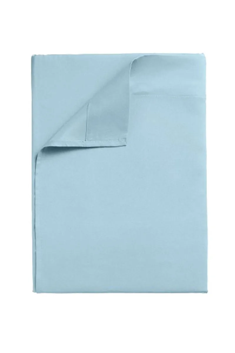 100% Cotton 200 Thread Count Flat Sheet - Double Queen size - Airforce Blue 