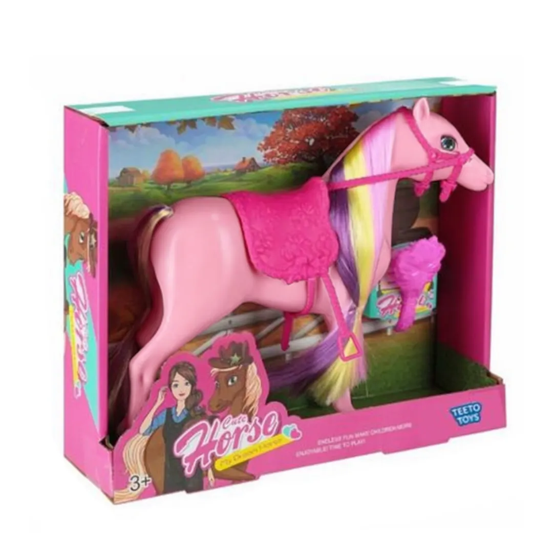 Pony Horse Toy - Play Set for Girls - Toys for Toddlers - Pink