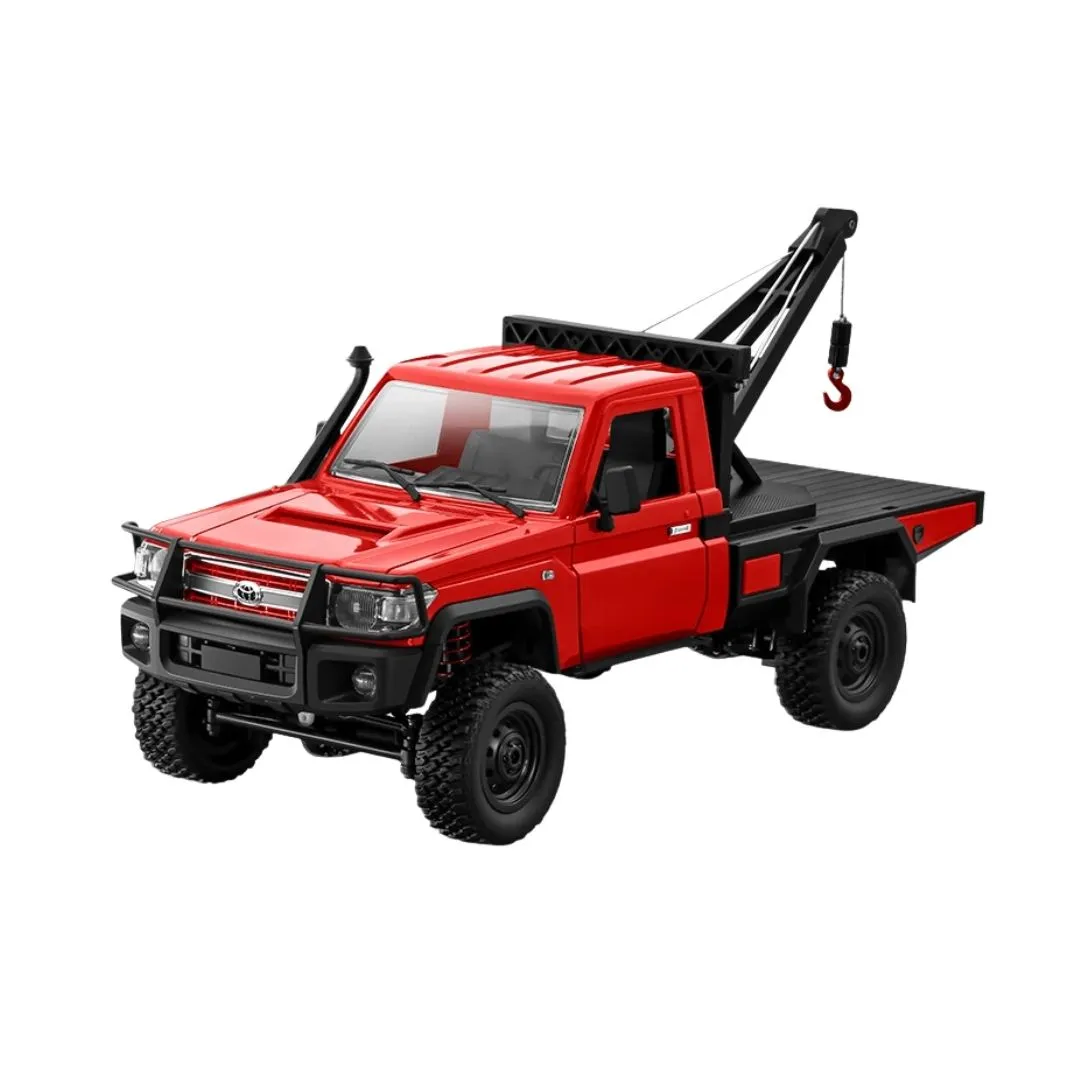 MN Model -MN82T 1:12 Scale 4WD RC Pickup Truck LC79 RTR With Towing Crane - Red