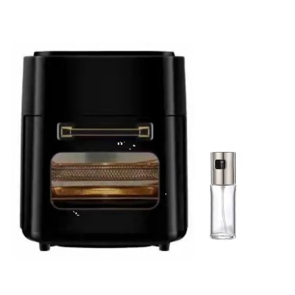 15L Digital Roaster Air Fryer with Oil Spray Bottle - Black